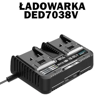 Ładowarka na dwa akumulatory DEDRA SAS+ALL DED7038V