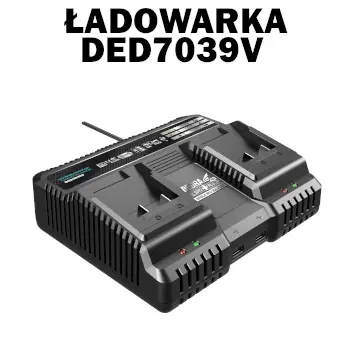 Szybka ładowarka na dwa akumulatory do akumulatorów DEDRA SAS+ALL DED7039V