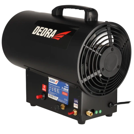 Nagrzewnica gazowa 7-15kW, czarna DEDRA DED9942