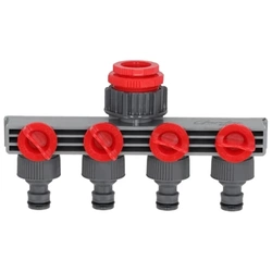 Przyłącze kranowe poczwórne 1/2"-3/4", karta GARDEN DEDRA 80N003K