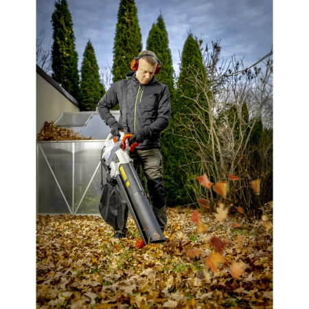 Elektryczna dmuchawa ogrodowa z funkcją odkurzacza GARDEN DEDRA DED8689 3000W, rozdrabniacz, dodatkowa ssawka