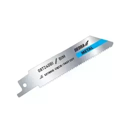 Brzeszczot bimetalowy do piły szablastej, lisicy do metalu DEDRA 08T240BI 100/75mm, do metalu, BIM,2szt