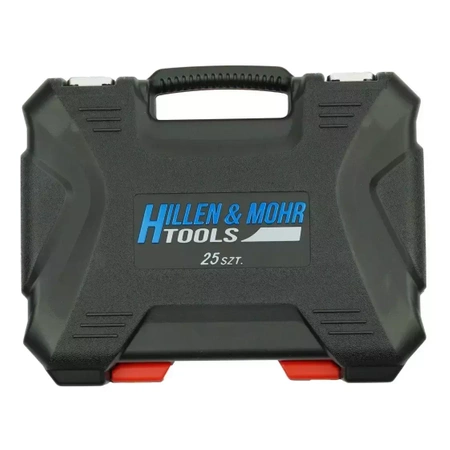 Zestaw kluczy nasadowych Hillen&Mohr 17K025 CrV 25 szt. 1/2''