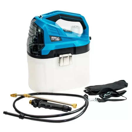 Opryskiwacz ogrodowy akumulatorowy DEDRA SAS+ALL DED7097 18V, ciśnienie 1,5 Bar, zbiornik 7,5L