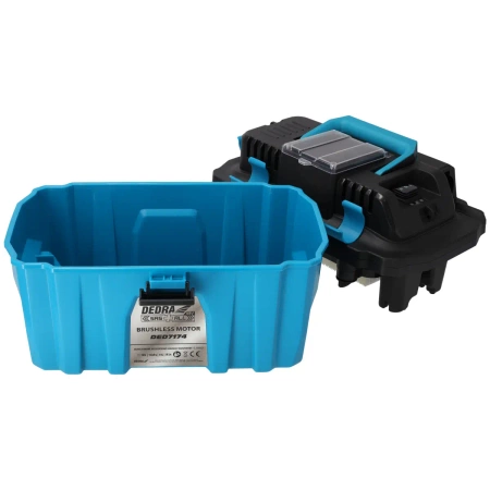 Odkurzacz walizkowy akumulatorowy, silnik bezszczotkowy 18V DEDRA SAS+ALL DED7174 pojemność zbiornika 10l