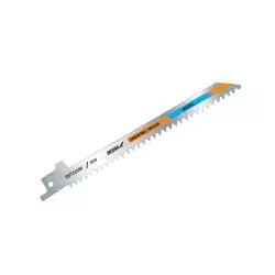 Brzeszczot bimetalowy do piły szablastej, lisicy do cięcia drewna i el.metalowych DEDRA 08T220BI 150/125mm, BIM, 2szt