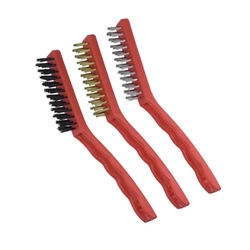 Zestaw szczotek 3 rzędowych DEDRA 2001P71 mosiądz, stal, nylon, 225mm